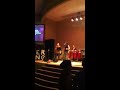 Singing at West Valley Church