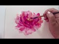 Watercolour wet on wet rose