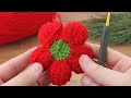 Wow💯🍂You will love this flower very much crochet flower motif explanation #crochet