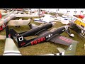 GIANT SCALE MULTIPLE WW2 RC BOMBERS DISPLAY AT LMA RAF COSFORD - 2014