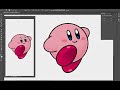 Desenhando e colorindo Kirby