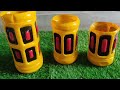 Best use of waste plastic material for Garden decoration. Diy pots for Garden. Easy and beautiful.