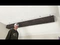 Foam to Faux Ceiling Beams: DIY