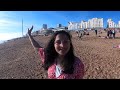 A day in Brighton, UK | Brighton Pier ,Beach, Sunset, Amusement Park | Day Trip From London