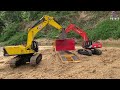 Story Line: RC Excavators JCB & HITACHI Making Bridge Project