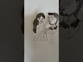 how to draw father and daughter // father's day special drawing // pencil shading