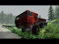 Most Dangerous Rally Forest || Delivery of Pine Logs Using Crash Hard 8x8 Truck