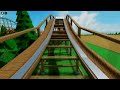 Woodchuck Wooden Roller Coaster POV! (Theme Park Tycoon 2)