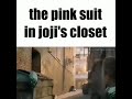 The pink suit in joji’s closet