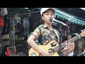 Bangkok Young Thai Girl Street Musician
