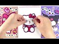 [Sticker Asmr] 💗 Kuromi, Kitty, My Melody Satisfying Sticker Decoration Collection 💞 산리오 캐릭터 스티커 모음