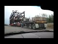 Trucks on the road to Fort McMurray