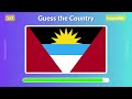 Guess All 196 Countries by Flag in 3 seconds | Easy, Medium, Hard, Impossible Levels