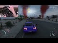 corrida de Nissan GTR R34 com volante Logitech G920  no FORZA HORIZON 5