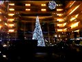 The wonderful lobby of the Hilton Buenos Aires in Christmas