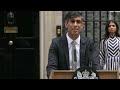 WATCH: Rishi Sunak resigns as Tory leader after election wipeout