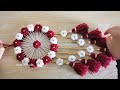 Super Easy Woolen Flower Wall Hanging Craft | Woolen Thread Craft Ideas | Woolen Wall Hanging Design