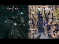 Marvel's Spider-Man 2 vs Batman Arkham Knight Comparison [Swinging, Gliding and more!] 2023 vs 2015