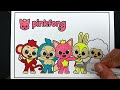 Pinkfong and Babyshark Wonderstar - Easy Fun Coloring Video New Song - Baby Shark Doo Doo Doo