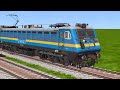 8 TRAINS CROSSING AT BUMPY FORKED RAILROAD VIDEO/ relrod tracks train simulator gameplay 2025