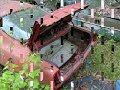 Abandoned cars in forgotten junkyard