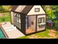 Black & Wood Micro Home 🌿 Sims 4 Speed Build