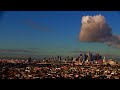 Timelapse Sunrise over the Los Angeles Skyline February 7th, 2024