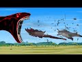 Rescue GODZILLA & KONG From Giant KRAKEN OCTOPUS: Who Is The King Of Monster??? - FUNNY CARTOON