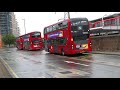 #CanningTown #Buses London Buses in the rain at Canning Town Bus Station 4th June 2021