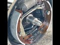 Ford Fiesta 1.4 Tdci Rear brake shoes changing step by step.