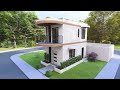 (4x7 Meters) Small House | Two Storey Tiny House Design | 2 Bedroom | House Design Ideas