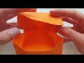 How to make an ORIGAMI BOX (only 1 sheet)