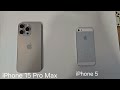 iPhone 15 Pro Max vs iPhone 5