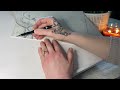 ASMR Art Relaxation Video | No Talking | Sketching an Owl for Relaxation and Sleep