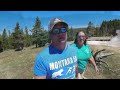 Old Faithful and Geyser Basin in Yellowstone NP