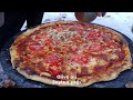 Cooking Campfire Pizza on The Sadj Grill, The Best Pizza You'll Ever Eat