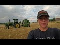 Baling And Hauling Straw Bales