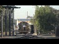 ST&E Runs DYNA-CAT Track Tamper Machine Out Of Garage - N Shaw Rd. Railroad Crossing, Stockton CA