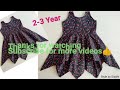 Simple Handkerchief Baby Frock Cutting And stitching Very Easy  Full Tutorial