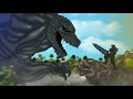 GODZILLA ARMOR |  Methuselah vs Godzilla Filius, Earth | PANDY Animation 56