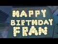 Happy Birthday Fran!