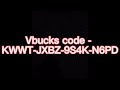FREE VBUCKS CODE (and the most random video)!?!??