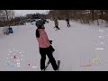 Catherine learning to ski 2