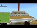 Titanic boat in Minecraft