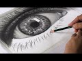 Drawing Hyper Realistic Eye - Easy Step by Step Tutorial