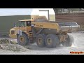 4K| Volvo L150H Loading Volvo A40D Dumper In A Quarry