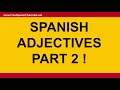 Spanish Vocabulary: 200 Spanish Adjectives With a Phrase Tutorial. Learn Spanish.