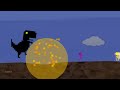 Escape The Chrome Dinosaur #2  Algodoo sTICKMAN - Dinosaur game Hacker Stickman Color Race survival