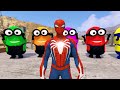 GTA 5 Epic Ragdolls | Spider-Man Frees Minions with Lazer Jumps/Funny moments ep.130