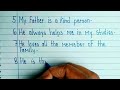 My Father-10 Lines in English Essay Writing/10 Lines On My Father in English